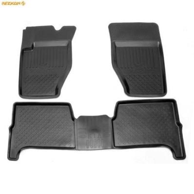 Ковры салона Kia Sorento 2002-2009 резиновые Резкон