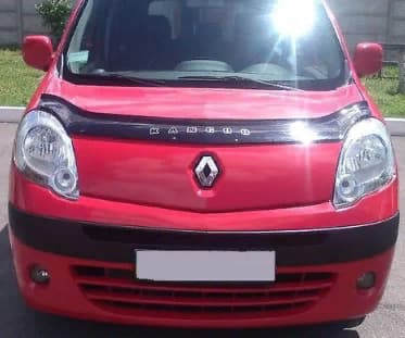 Дефлектор капота (мухобойка) Renault Kangoo с 2007 г.в. (Рено Кангу) Вип Тюнинг